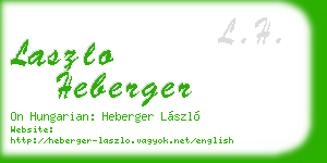 laszlo heberger business card